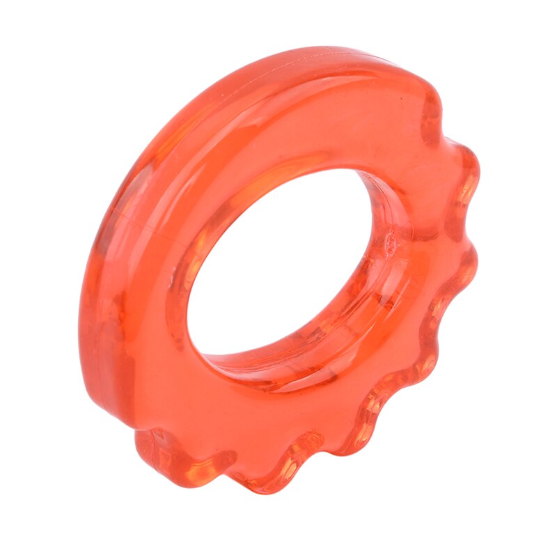 Finger grip pvc voksen gym expander griper grip hånd ring øvelser muskel kraft trening ring fitness utstyr: Rød