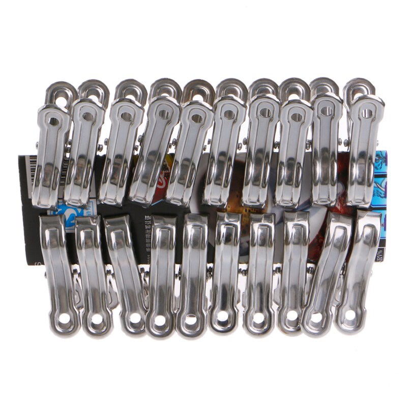 Tafelkleed Clips Handdoek Clips Rvs Wasknijpers Opknoping Pins Wasgoed Winddicht Clips 20 Pcs Tafelkleed Clips Metalen