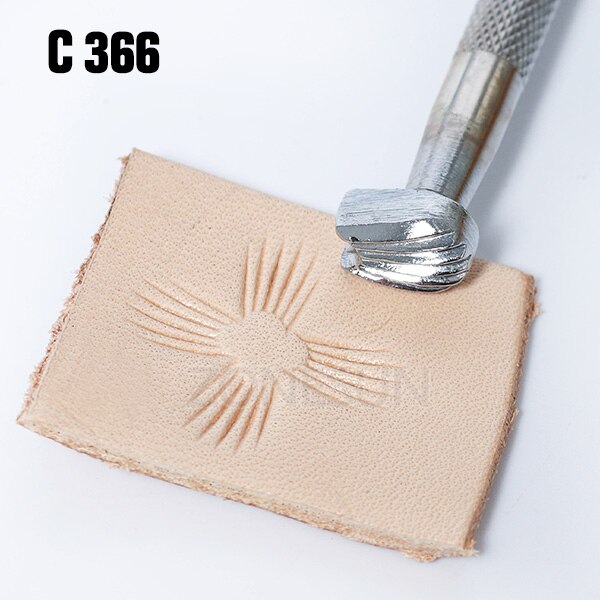ZONESUN leather embossing kit Carving Printing Tool DIY Manual Leather Craft Stamps Art Pattern Leather Stamping Printing Tools: C366