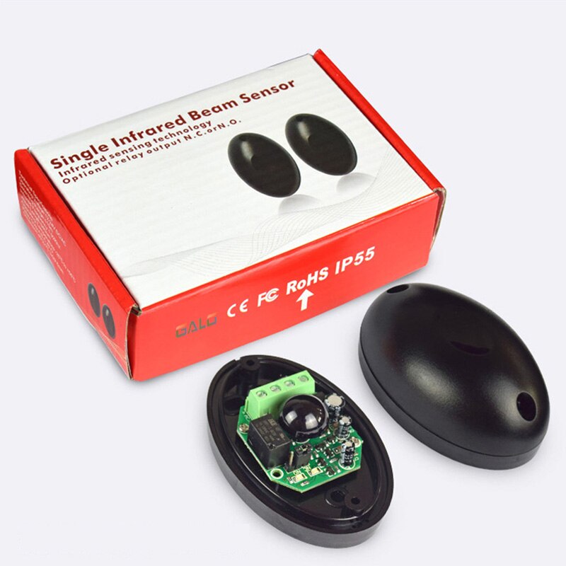Newest Waterproof Active Relay Photoelectric Single Beam Infrared Photocells Sensor Barrier Detector for Gate Door Window