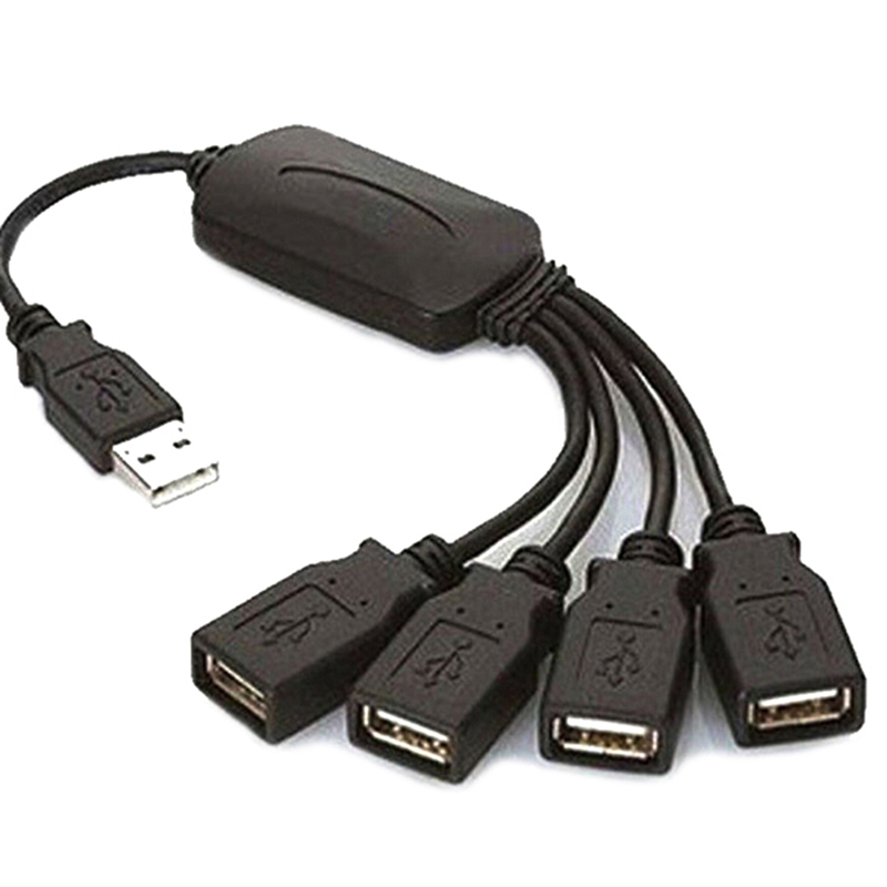 Mini Smart Hub Hubs Expansion Splitter Adapter 4 Port USB 2.0 480Mbps for Notebook Computer Laptop PDA PC
