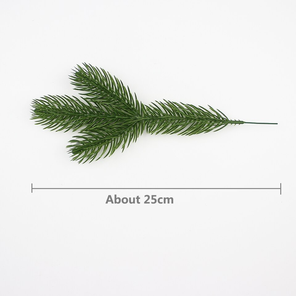 HUADODO 10 stuks Kunstmatige Pine Takken Nep Planten kunstbloemen Kerstboom voor Xmas Ornamenten Decoraties