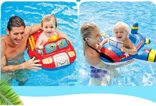 Vliegtuig spitmachine Zwemmen Ring Drijvende Zomer Kid Kinderzitje opblaasbare Zwemmen Water zwembad floaties swimtrainer