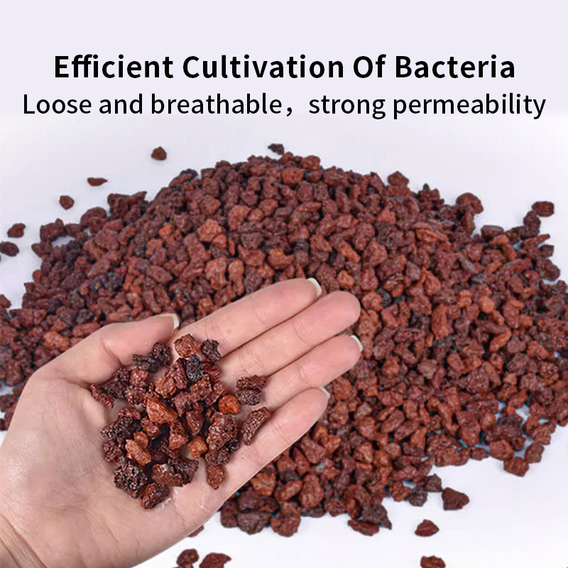 Fish Tank Filter Media Natural Volcanic Rock Stone Aquarium Purifying Water Stone Filter Nitrifying Bacteria Bottom Particles