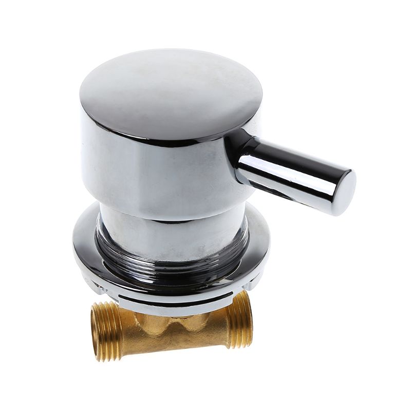 G1/2 "& koldt vandblandeventil termostatisk mixer to ind og en ud vandhane til brusebad let at installere og bruge