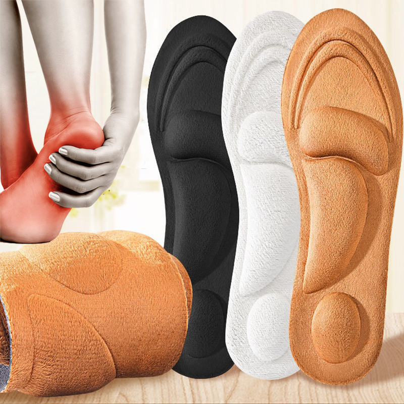 1 Paar 4D Massage Inlegzolen Hoge Hak Orthopedische Pijnbestrijding Memory Foam Spongesports Schoen Pads Mannen Vrouwen Platte Voeten Boog inlegzolen