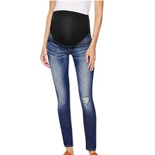 Moederschap Kleding Zwangerschap Broek Moederschap-jeans Losse Ripped Verpleging Prop Buik Legging Versnipperd Zwangere Vrouwen Jeans Y1017
