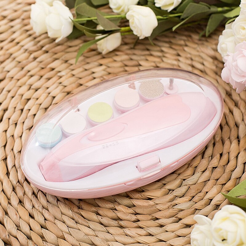 Baby Nagel Bausatz, Baby Nagel Trimmer Datei elektrisch mit LED hell + Safty Baby Nagel Schere, Baby Bausatz Pflege neugeboren