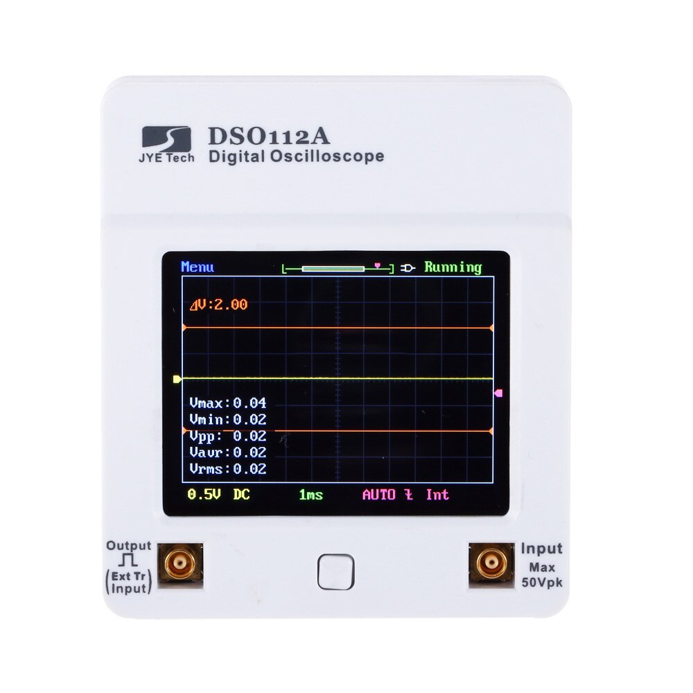 Mini Oscilloscope numérique Portable Interface USB 2MHz 5Msps DSO 112A avec écran TFT couleur et écran tactile: Default Title