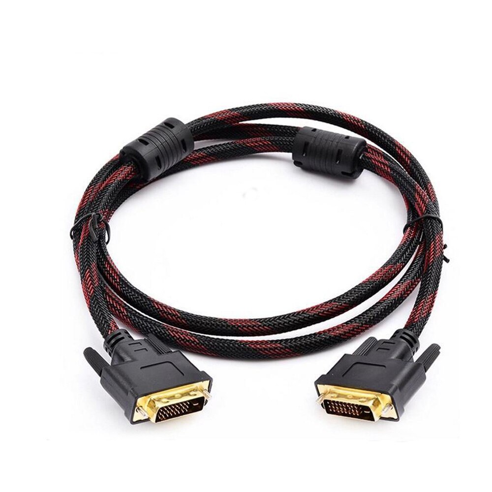 Hoge snelheid DVI kabel 1 m 1.8 m 2 m 3 m Vergulde Plug Male-Male DVI NAAR DVI 24 + 1 kabel 1080 p voor LCD DVD HDTV XBOX
