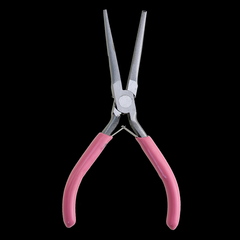 Alicates hechos a mano para manualidades, mini Alicates de punta de aguja de 5 pulgadas, sin dientes, pequeños, para joyería: Needle nose pliers1