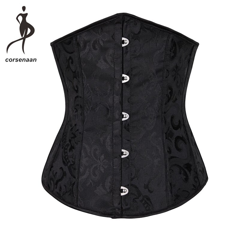 Black/White Women Wiast Shaper Long Troso Waist Training Corset 14 Steel Boned Underbust Corsets Size XS-2XL 28331#