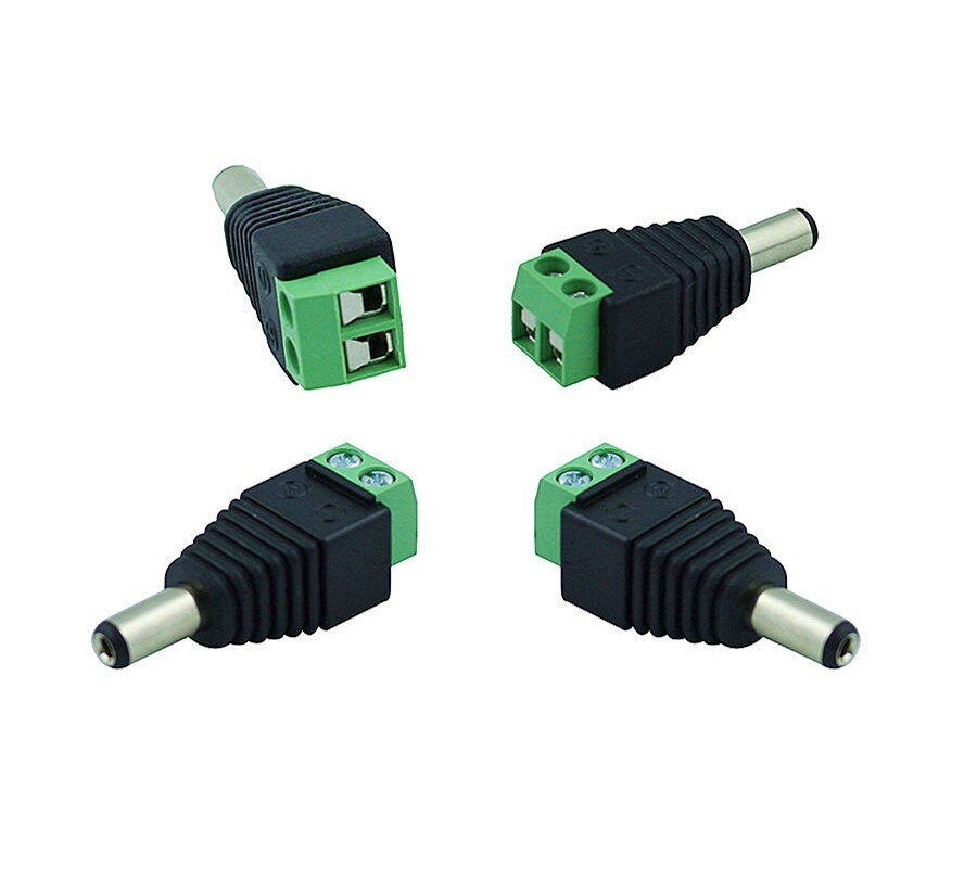 Prise cc caméra CCTV 5.5mm x 2.1mm câble d'alimentation cc prise femelle connecteur adaptateur Jack 5.5*2.1mm à la connexion LED bande lumineuse