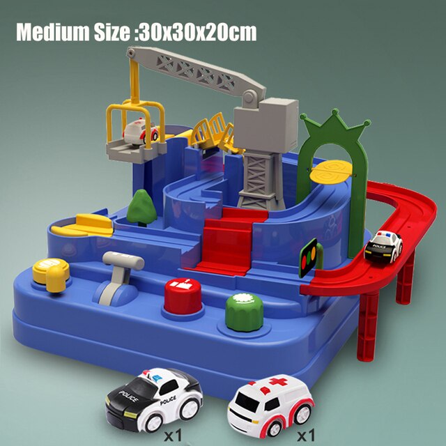 Kinderen Rail Auto Speelgoed Racing Trein Tracks Adventure Handleiding Cars Tafel Spel Puzzel Speelgoed Voor Kinderen Huis Play Game: Medium A Set