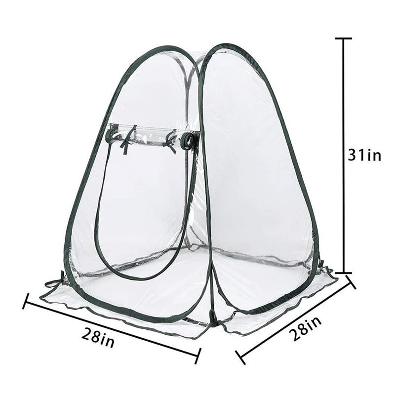Mini Greenhouse Tent Pop Up PVC Grow House Small Indoor Outdoor Garden Flower Pot Cover Patio Flower Protection Useful Garden