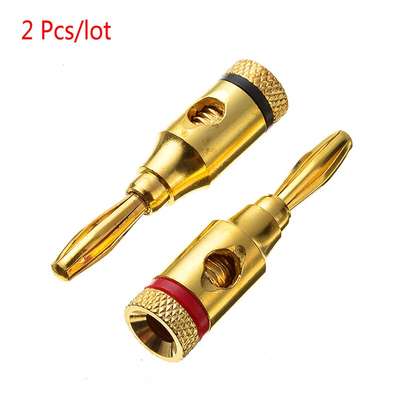 Musical Cable Wire Banana Plug Audio Speaker Connector Plated Musical Speaker Cable Wire Pin Connector