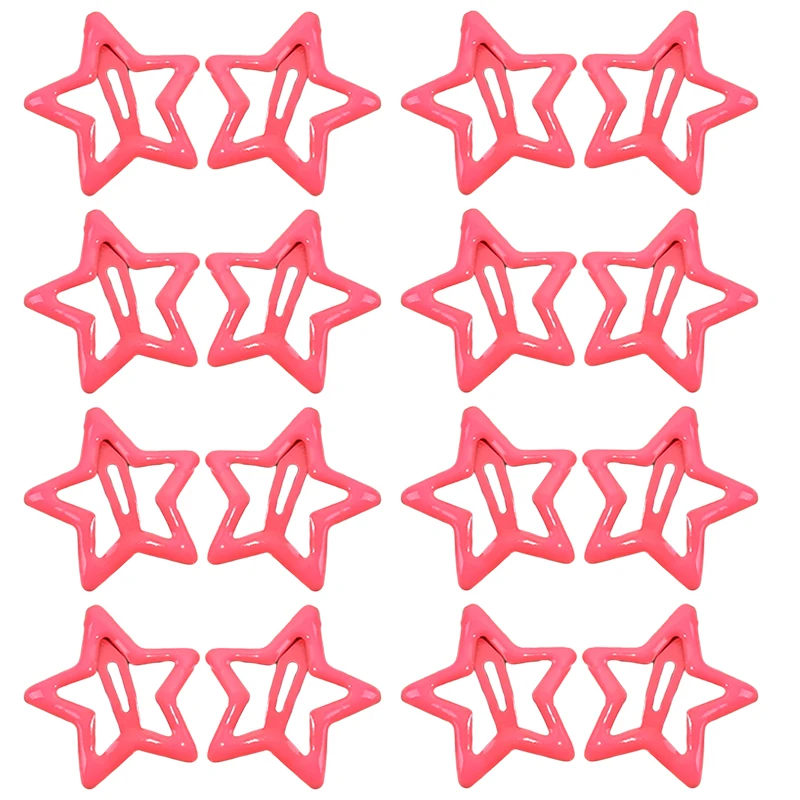 Pinzas para el cabello con forma de estrella de colores Y2K para niñas y niños, horquillas decorativas para el cabello, accesorios para el cabello a la para mujer