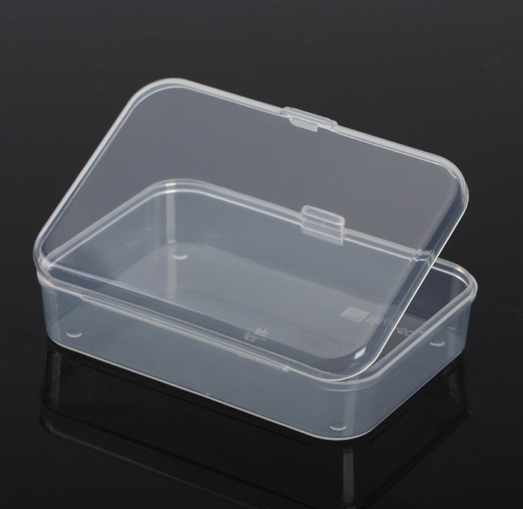2 Stks Clear Plastic Transparante Met Deksel Opbergdoos Collectie Container Case