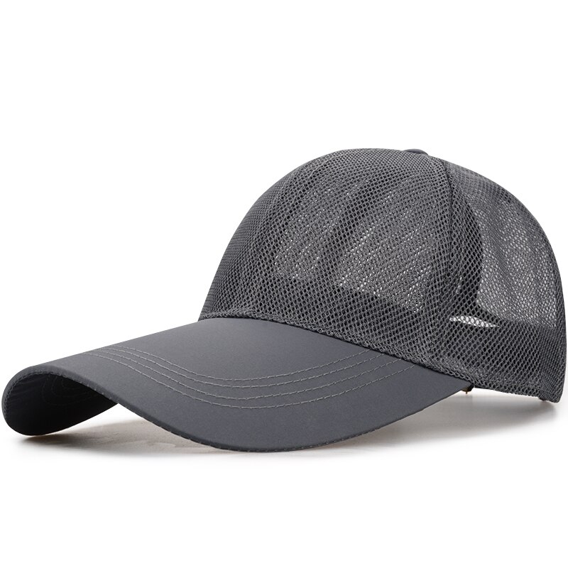 2021 papà estate all&#39;aperto pesca 11CM maglia a tesa lunga cappello da sole testa grande uomo Plus Size berretto da Baseball 56-60cm 61-65cm