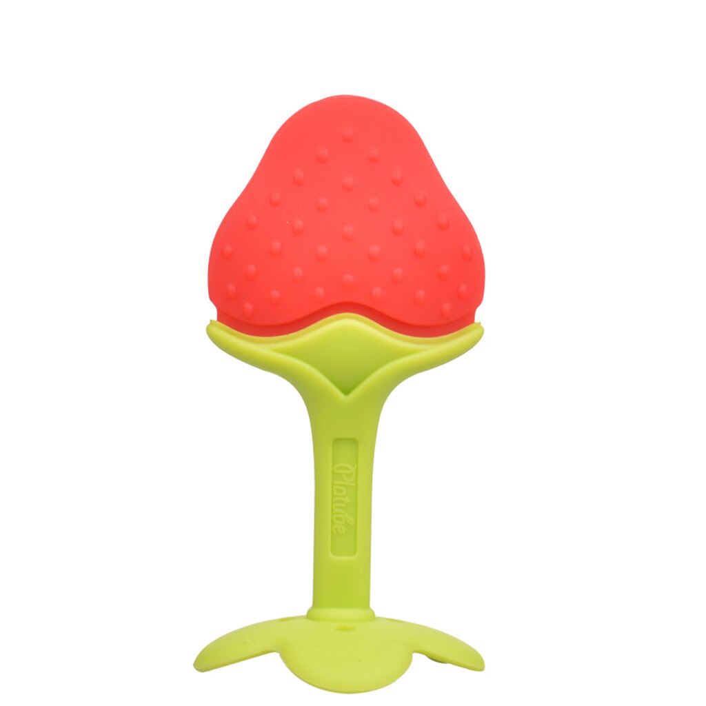 Baby Fruit Bijtring Zachte Siliconen Kinderziektes Speelgoed Baby Interessante Druif Oranje Perzik Tandjes Kauwen Training Speelgoed Voor Peuter # p4: A