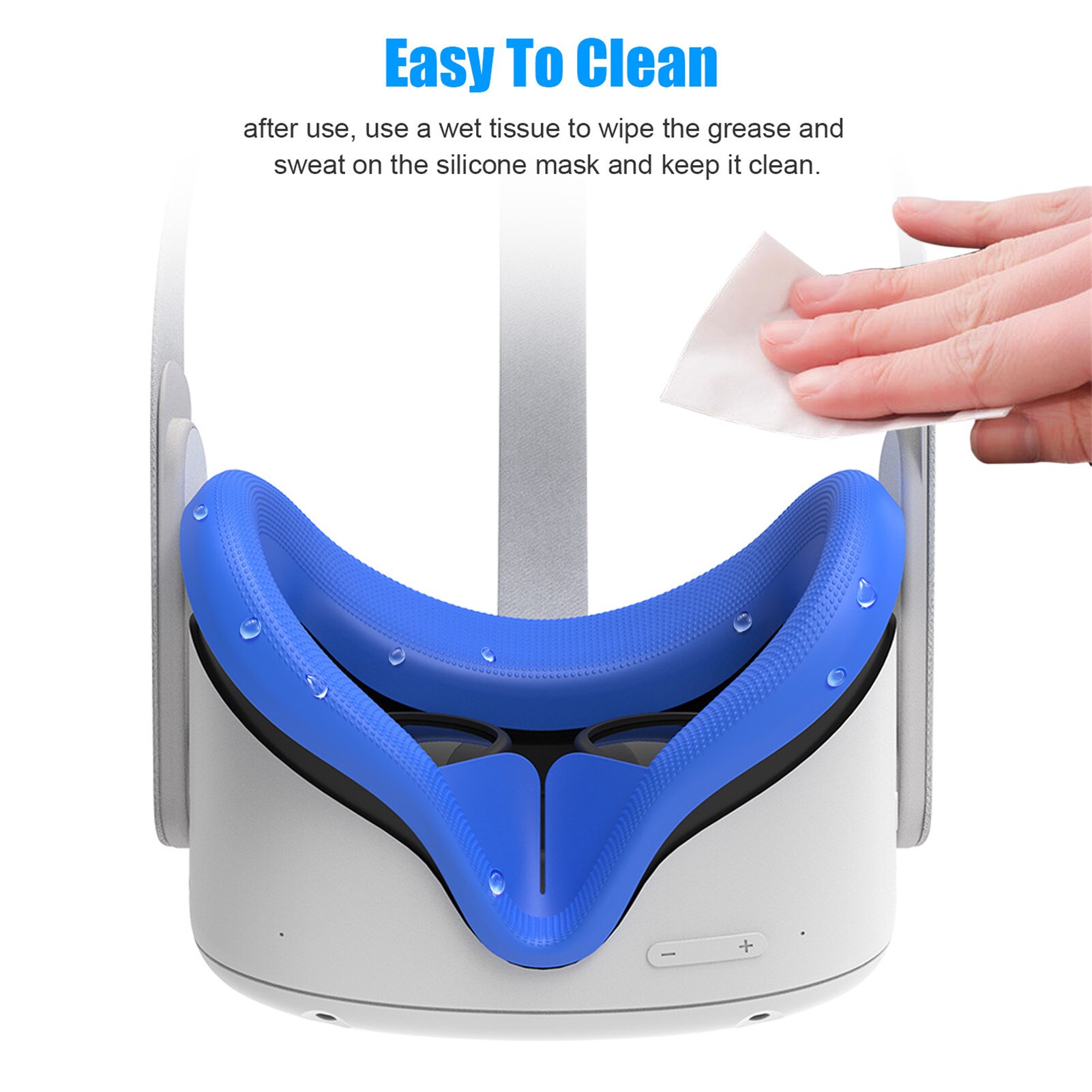 Für Oculus Suche 2 Gesicht Pad Ersatz Silikon Gesicht Kissen Komfortable Sweatproof Schutzhülle matt VR Zubehör