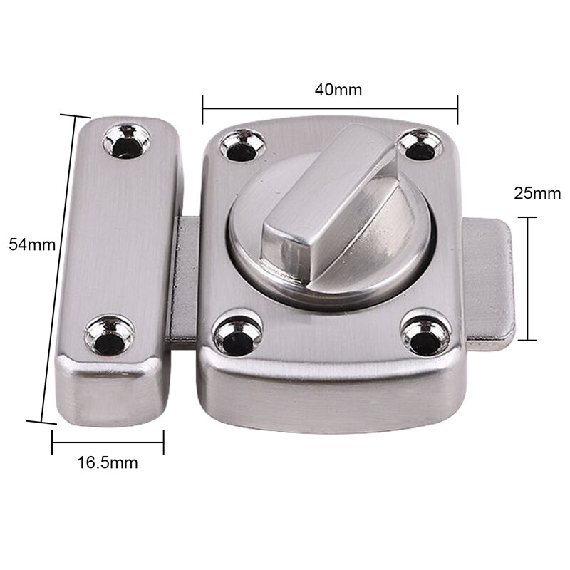 Latch Rotating Door Latch/Gate Latch/Night Latch/Door Latch/Latch Lock/Bathroom Door Latch/Stainless Steel Brushed Finish/Applic