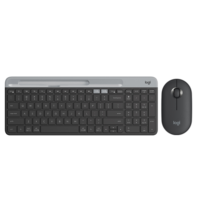 Logitech-teclado inalámbrico K580 Original, multidispositivo, 2,4G, Bluetooth, modo Dual unificador, portátil, para PC, tableta, teléfono