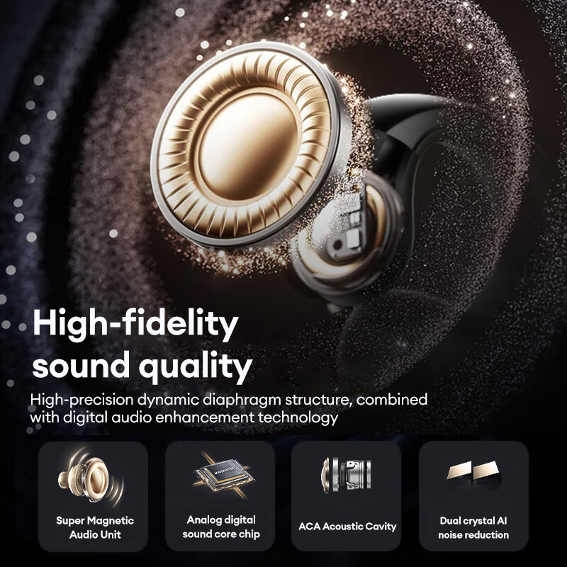 Monster MQT46 Wireless Bluetooth V5.4 Earphones 25H Long Battery Life Gaming Earbuds Waterproof Denoise Clear Calls Headset