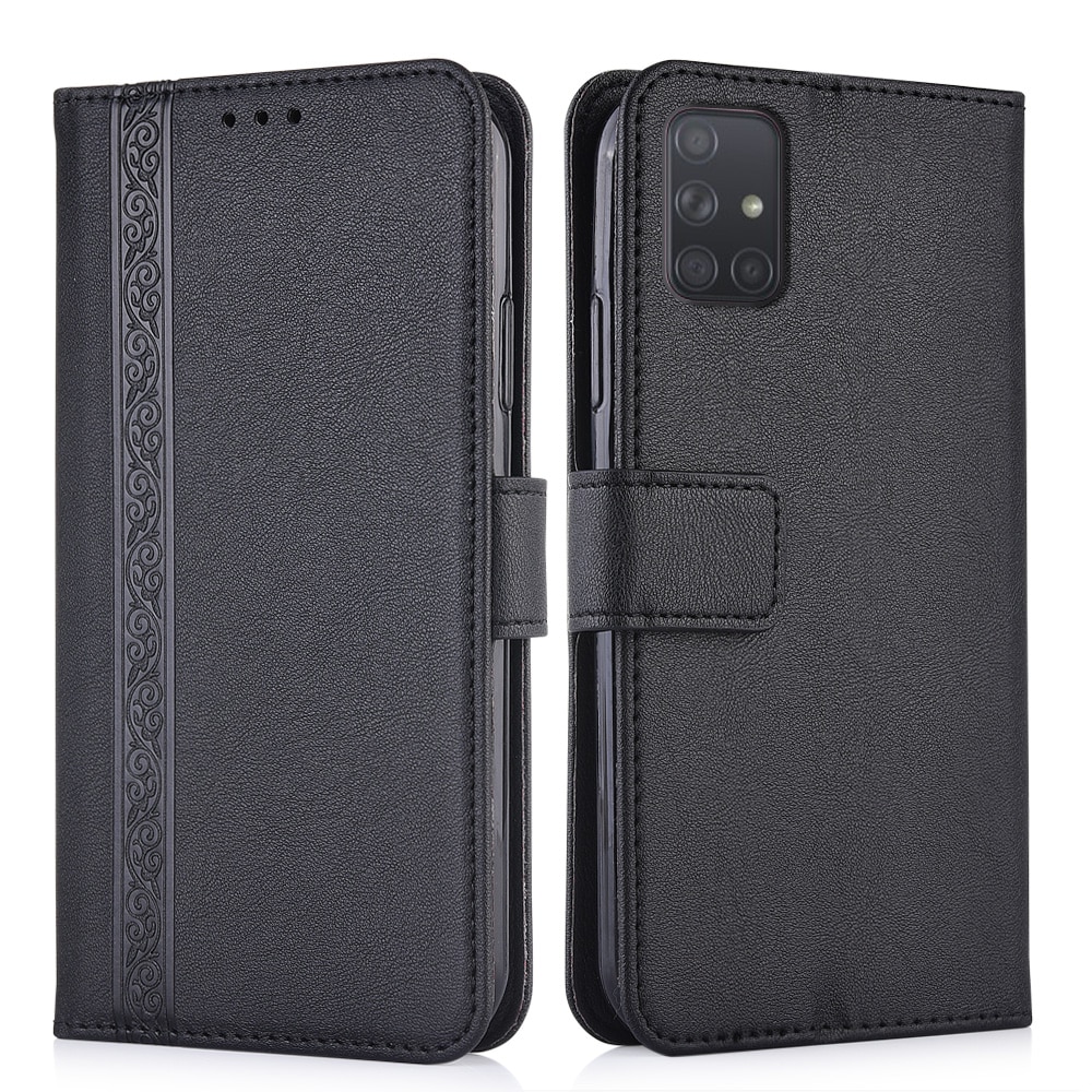 Coque arrière en cuir gaufré 3d, étui portefeuille de 6.5 pouces pour Samsung Galaxy M31s M 31s