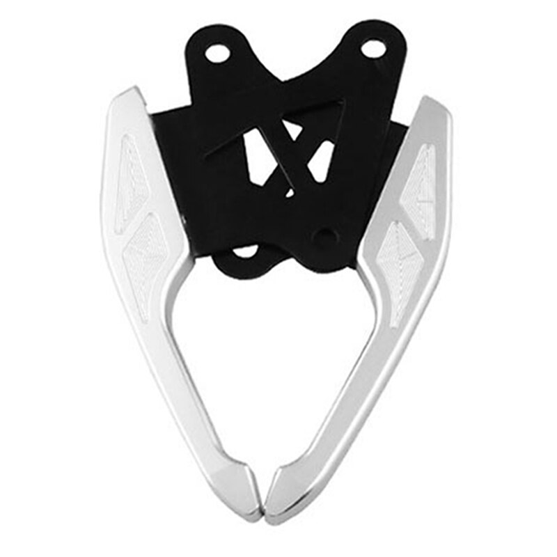 CNC Motorcycle Rear Grab Bars Passenger Rail Handle Bar msx 125 M3 13-15 Side Handgrip for Honda Grom Passenger Hand Rail Grip: Silver