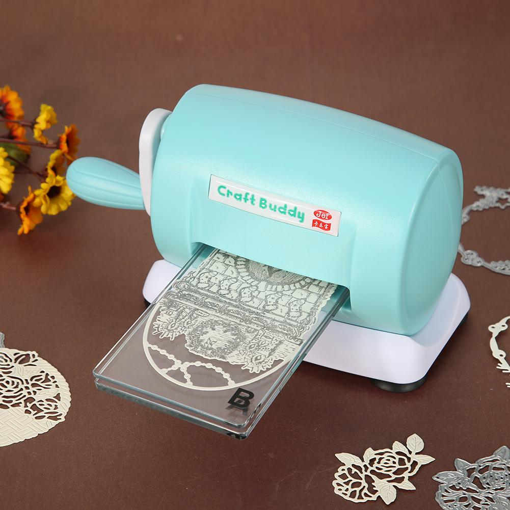 Mini bærbare udstansede maskiner dør skærende prægningsskæreværktøj hjem diy carft scrapbooking papirskærer stansemaskine