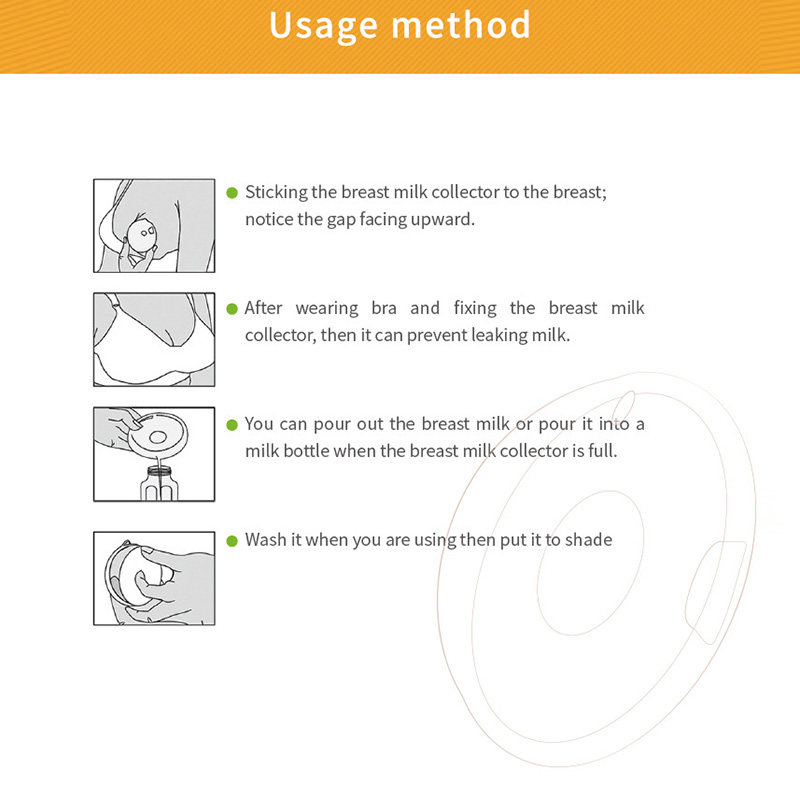 2 PCS Moedermelk Collection Shell Draagbare Borst Saver voor Reizen Dagelijks Werken Moeders YJS