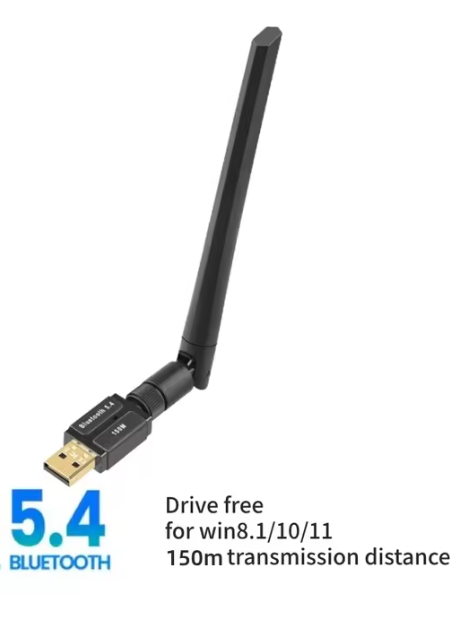 Bluetooth 5.4 USB Adapter 150M Adaptador For PC Wireless Mouse Keyboard Music Audio Receiver Transmitter Bluetooth Dongle: Default Title