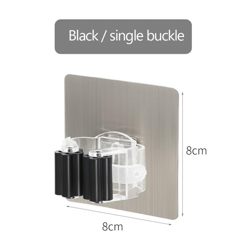Hanging Mop Clip Multi-functional Strong Broom Sticky Hook Broom Storage Rack Shovel Hanger Hook Kitchen Bathroom Supplies: 02