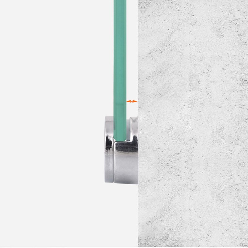 Supporto per staffe di supporto per mensole in lega di zinco con clip per specchio da bagno con morsetto in vetro da 4 pezzi B88