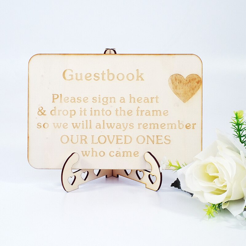 1pcs Wedding decoration card sign-in desk party guest welcome card personality sign guide card