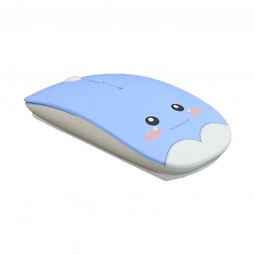 Portable 800/1200/1600 DPI Bluetooth 5.0 Wireless Cute Mouse Computer Accessory Mini Wireless Gaming Mouse Plug Play: Dry Battery Blue