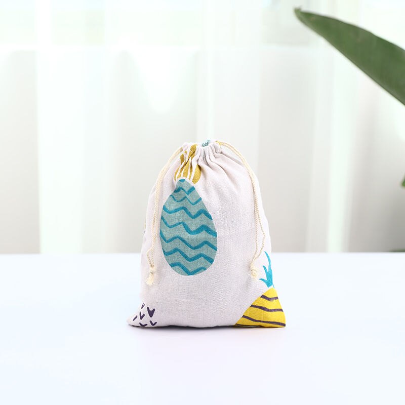 Koord Tassen Mooie Vruchten Gedrukt Harajuku Eenvoudige Canvas Kleurrijke Pouches Mode Vrije Tijd Vrouwelijke Tas: 2pineapple