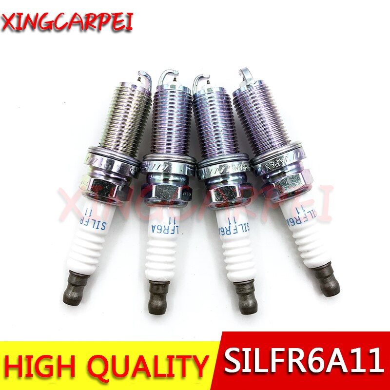 SILFR6A11 5468 4pcs Iridium Spark Plug For SUBARU SUZUKI Grand Vitara Kizashi SX4 SILFR6A-11 SILFR6A 11 22401-AA720