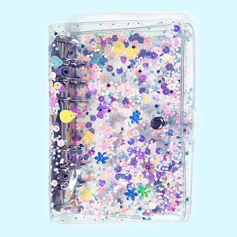 A5 roze drijfzand transparante losse bladen notitieboeken planner organizer map dagboek bullet journal 2 kleuren schrijfwaren school kantoor: A5- conventionele