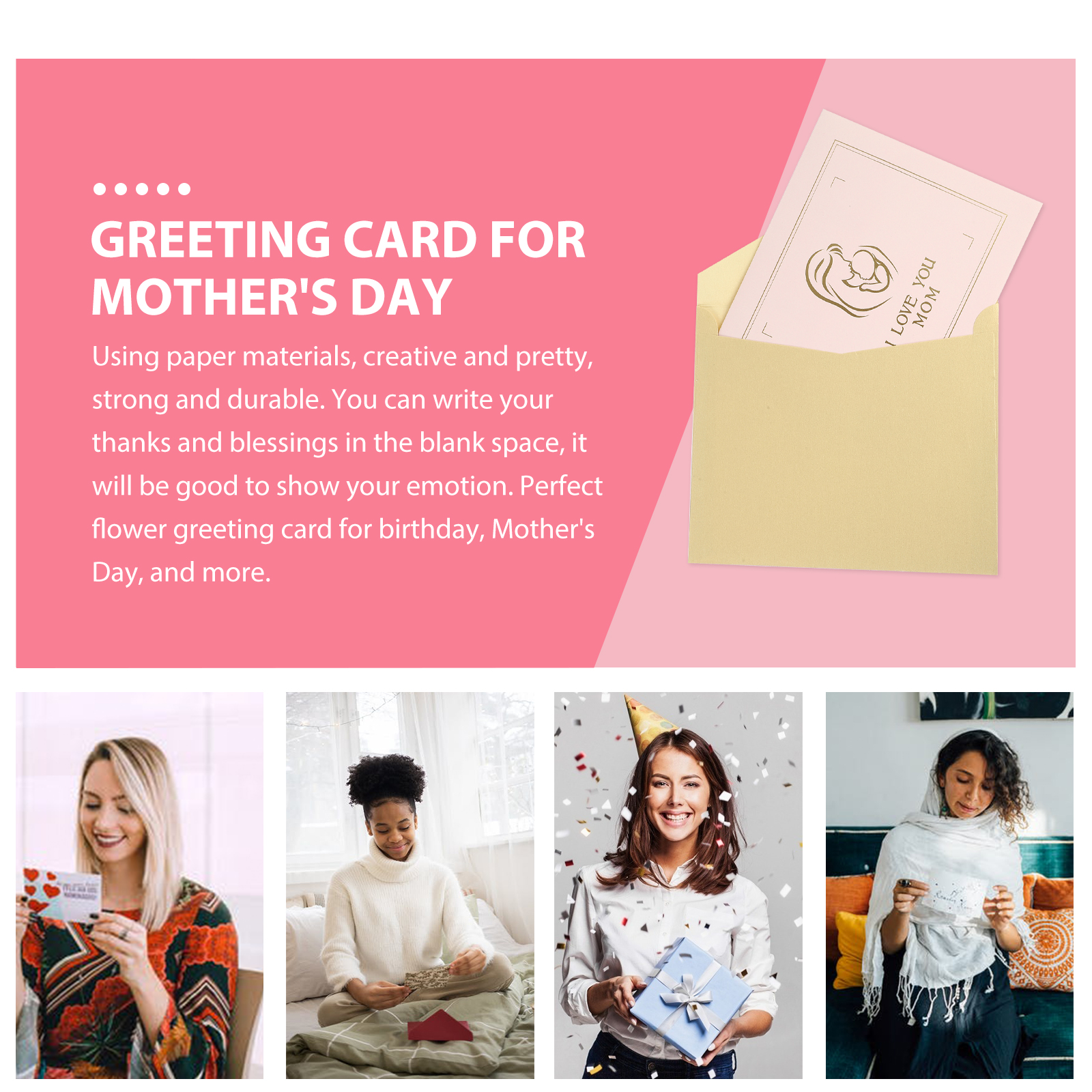 3D Mothers Day Cards Floral Greeting Cards for Mom Birthday