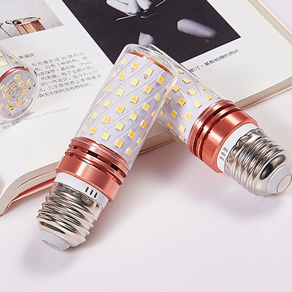 Lámpara LED superbrillante E27 E14, Bombilla de maíz Tricolor regulable, 12W, 16W, 20W, 110V, 220V, para el hogar, iluminación de 360 grados, 10 unidades por juego