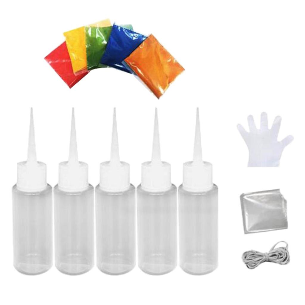DIY Tie Dye Kit for Kids Party Group T-Shirt Fabric Tie-Dye Kits with Glove Tool