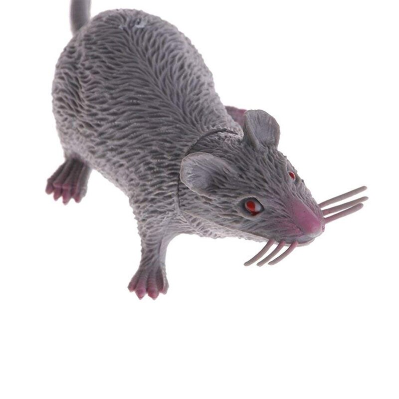 Pvc Simulatie Muis Grappige Tricky Joke Nep Levensechte Mouse Model Prop Halloween Speelgoed Party Decor Kids Novelty & Gag speelgoed: Gray / Small