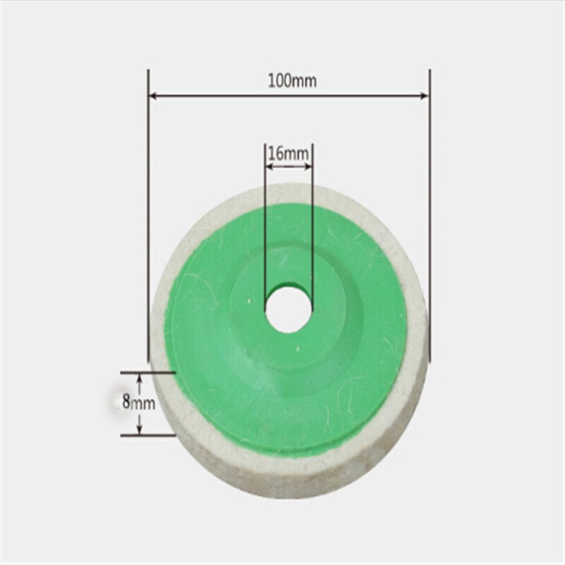 Auto Wolvilt Polijsten Pad Disc Hoek Grinder Tool Voor Metaal Roestvrij Staal/Glas Polijsten Universele