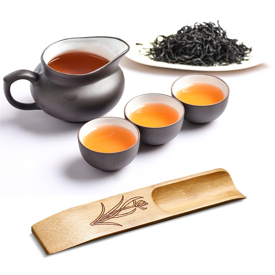 VOGVIGO Tea Spoon Wooden Exquisite Tea Scoops Teaspoon Teaware Accessories Tea Shovel for Home Teahouse Office