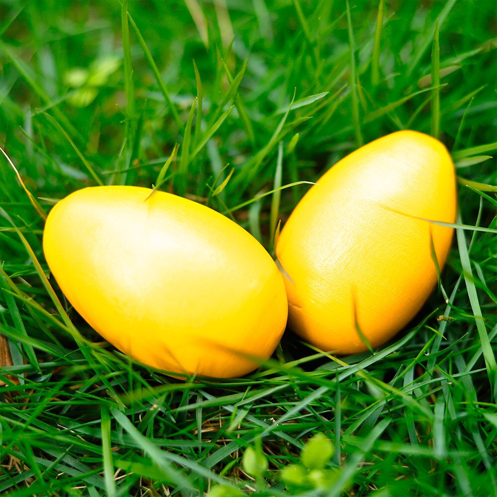 Drewniane marakasy jajko shakery muzyczny instrument perkusyjny jaja 2 szt. Czerwony