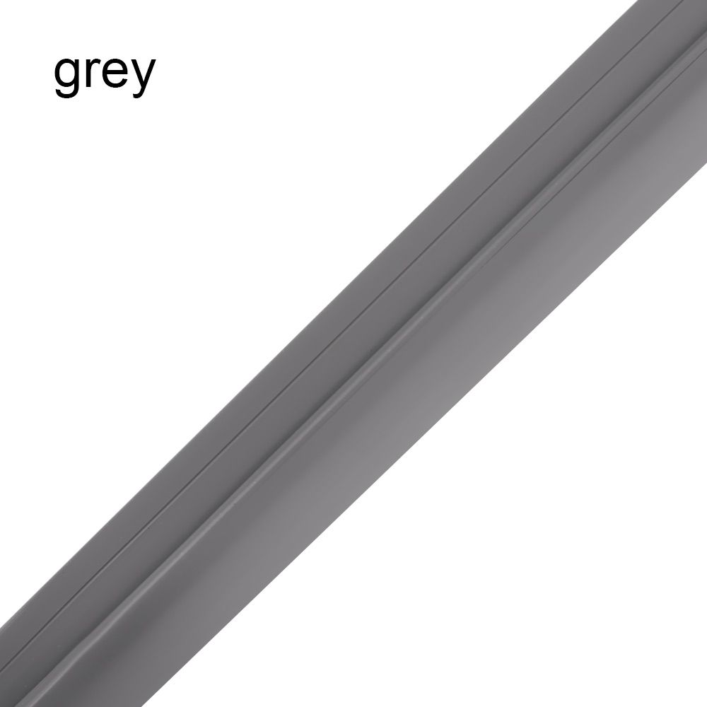 Pvc Deur Bodem Afdichting Strips Badkamer Bad Screen Glas Deur Water Baffle Tochtstrip Huishouden Venster Winddicht Seal Tapes: grey