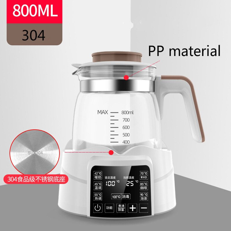 Kleinkind Thermostat milch regler, wasserkocher, heißer wasser, Clever isolierung topf, automatische milch erwärmung, warme milch, milch pulver: Weiß / EU