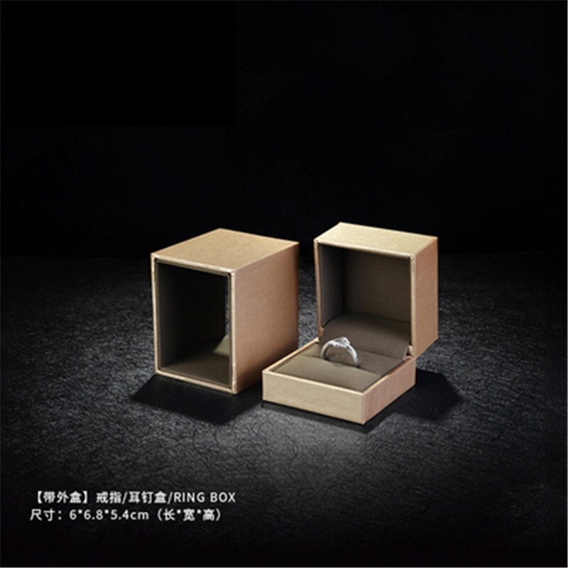 drawer-style jewelry packaging & dispaly cases ring Pendant box velvet lining specialty paper box for women